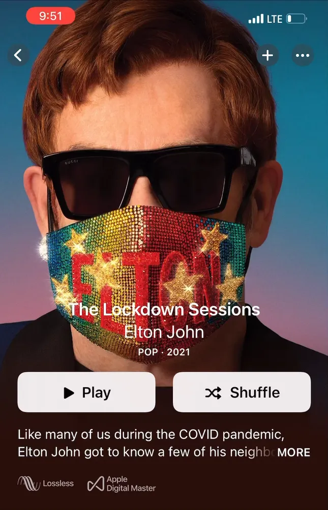 ‘The Lockdown Sessions’ by Elton John