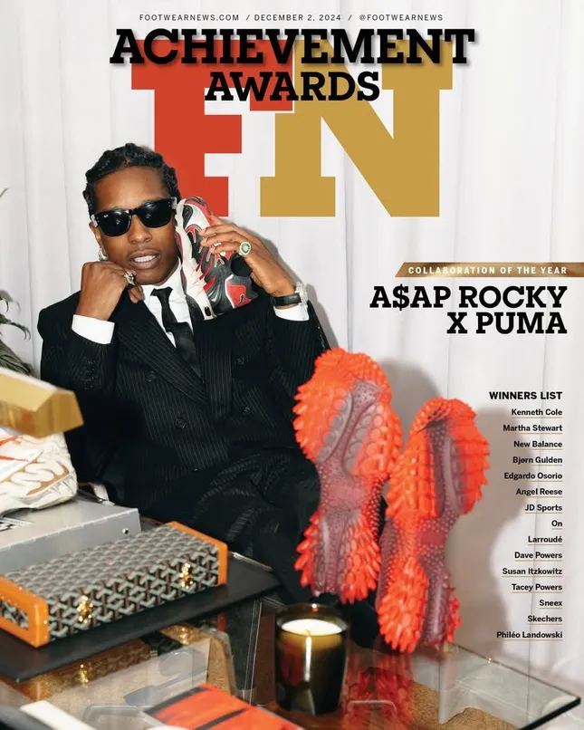 A$AP Rocky Footwear News Magazine Cover