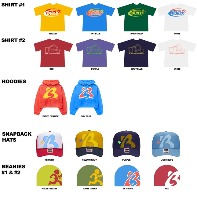 BUILD NEVER BEG MERCH