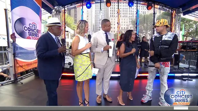 BTS footage used in today show Chance the Rapper