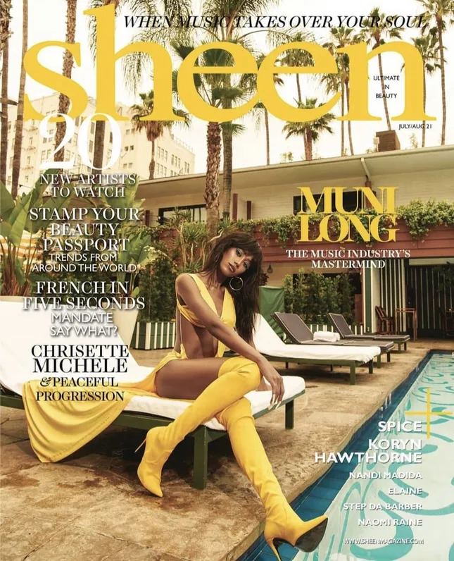 Custom design/tailoring on Muni Long for Sheen Magazine Cover