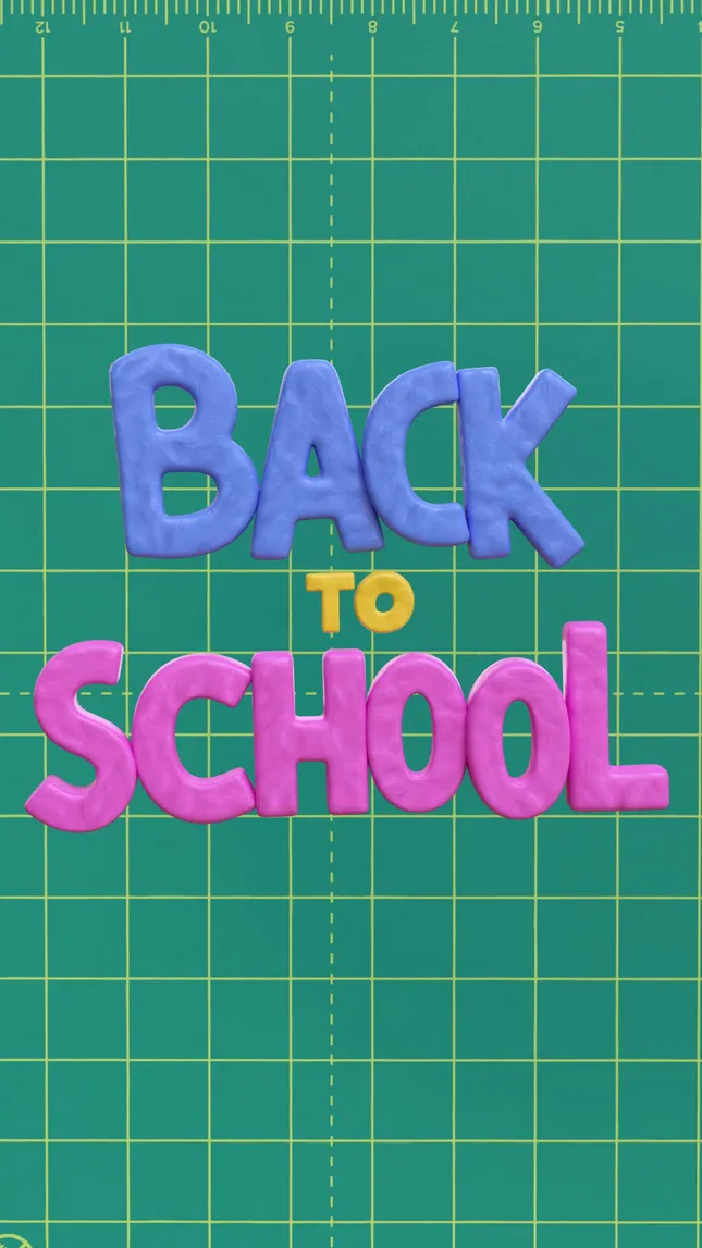 Back-to-school Typo Animation