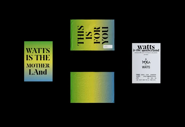 Watts is the Motherland (Brand + Identity for LA Metro)