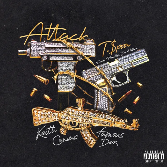 T.$poon - Attack (Feat. Famous Dex & Keith Canvas) Cover Art