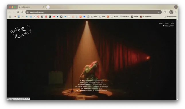 Website Design for Gabe Ruckus