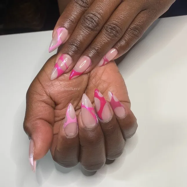 Monochromatic Pink Nails