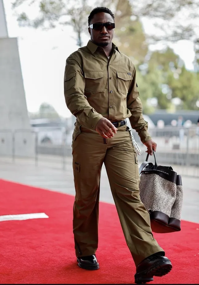 STYLING WIDE RECEIVER DEEBO SAMUELS FOR NFL TUNNEL WALK