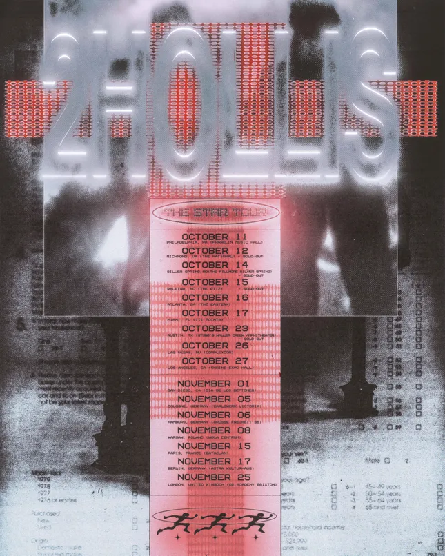 2HOLLIS - TOUR POSTER