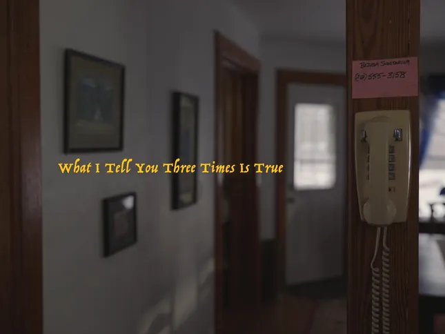 What I Tell You Three Times Is True I Shortfilm