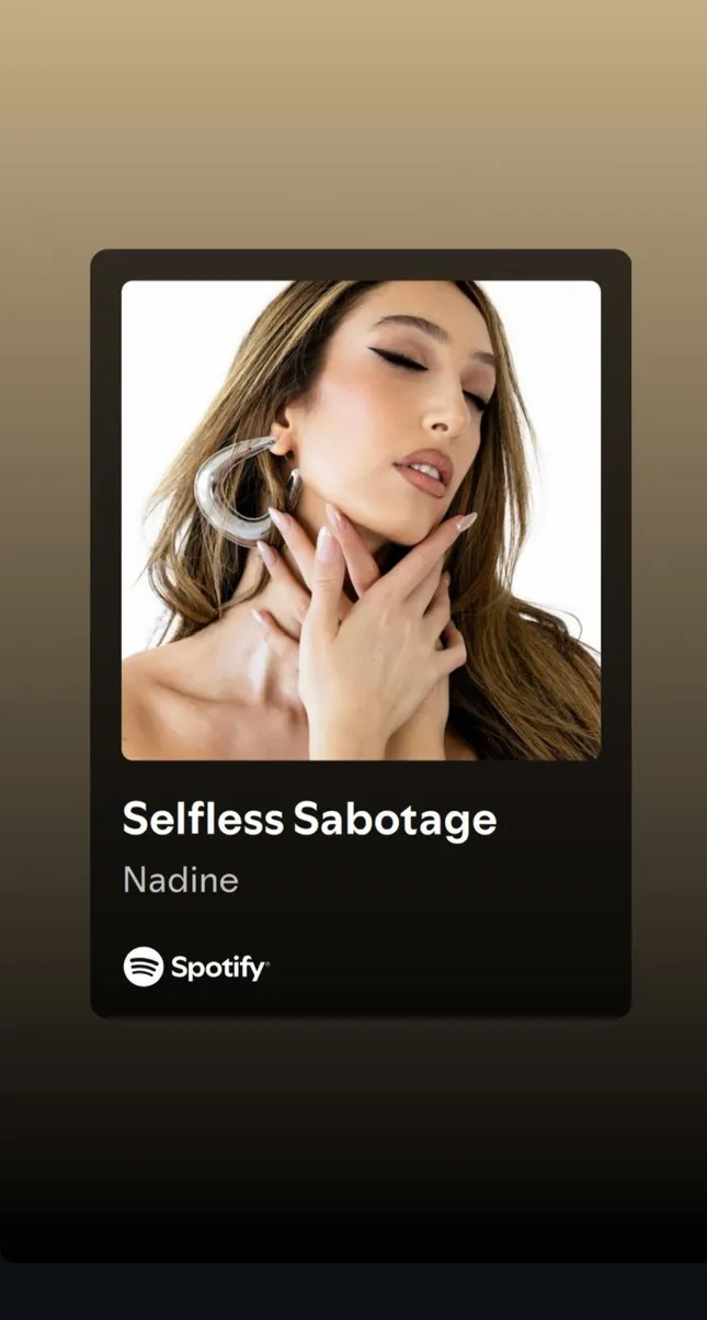 Cover artwork for musician Nadine