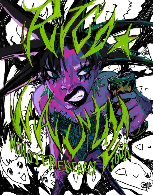 “RICO NASTY MONSTER ENERGY TOUR” Promotion Flyer