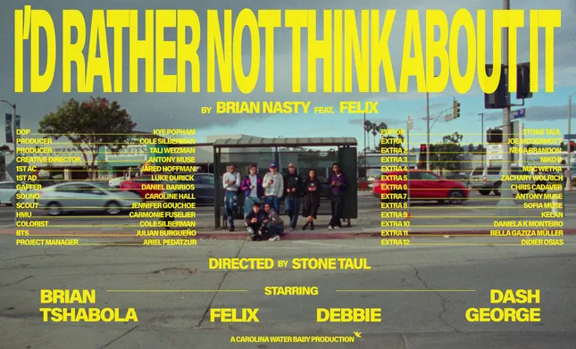 I’D RATHER NOT THINK ABOUT IT