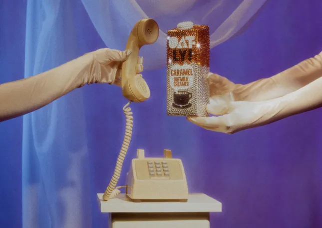 Oatly Fancy Creamer Carton Social Campaign