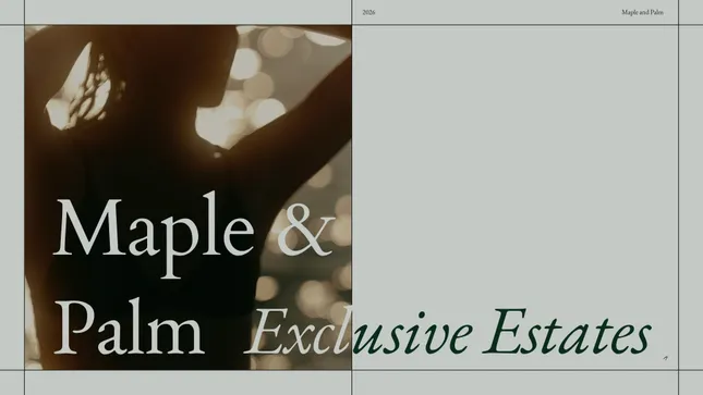 maple and palm luxury estates branding
