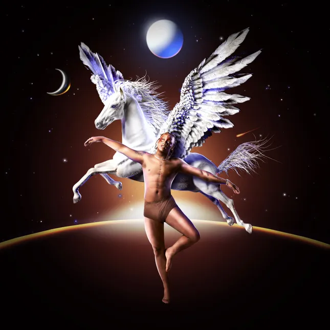 Pegasus album cover and vinyl packaging
