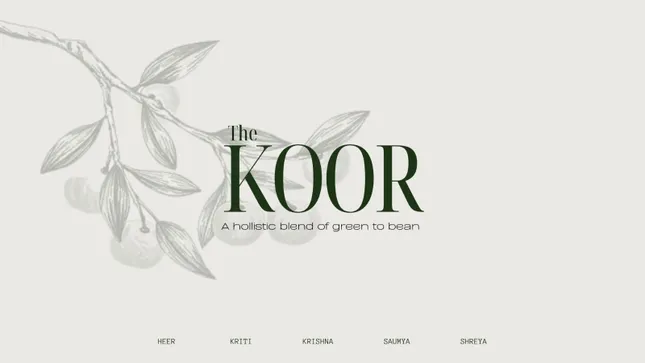 Koor - fictional brand design.