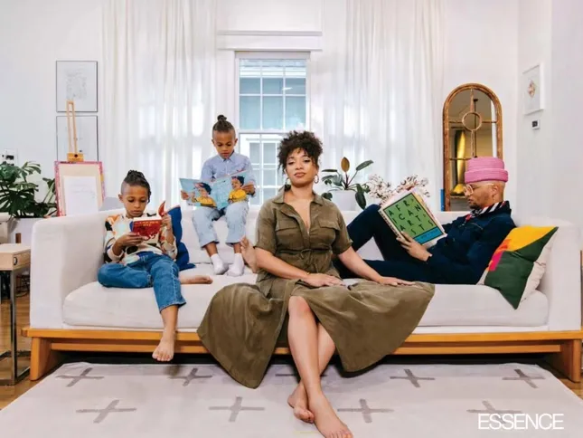 Essence Mag - Sacred Spaces: Home Is Where The Art Is For Creators Shabazz And Ashley Larkin