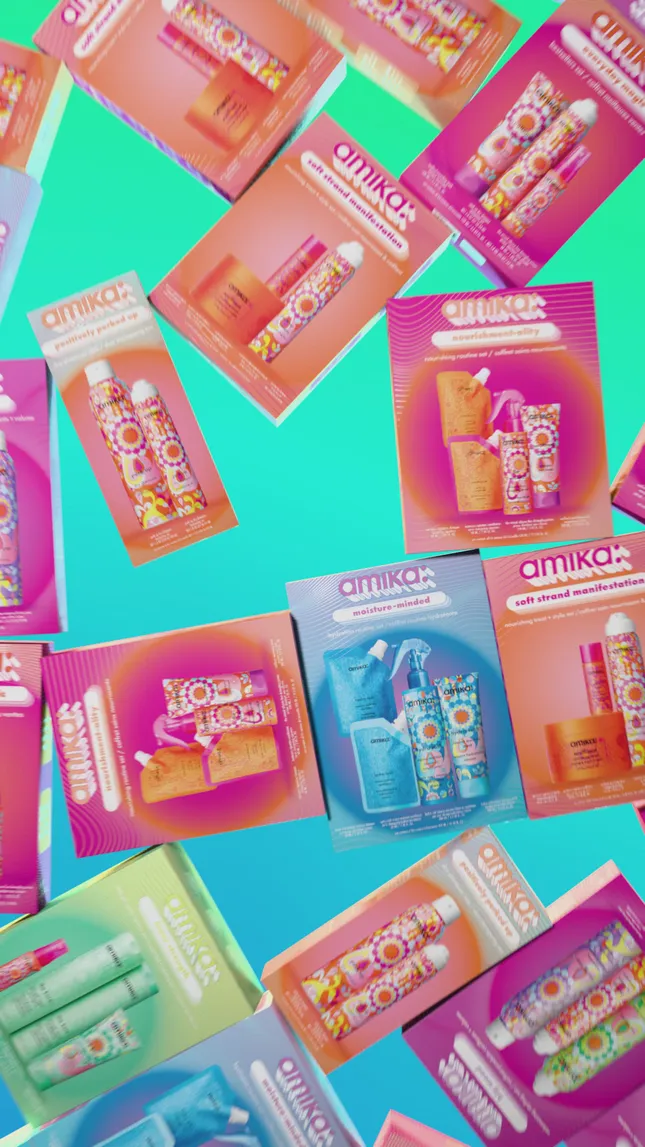 Amika - Holiday kit teasers & launch videos