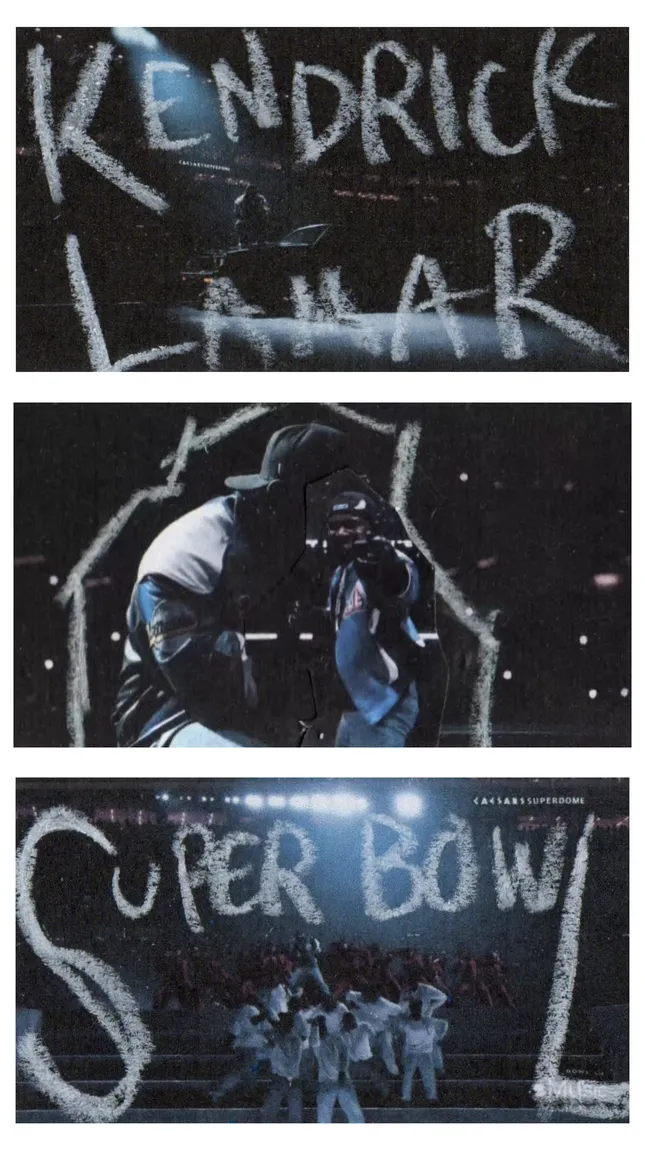 Kendrick Lamar x Super Bowl Performance Mixed Media Animation