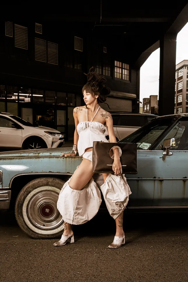 Campaign For Robyn Elysee Industrial Travelers Bag