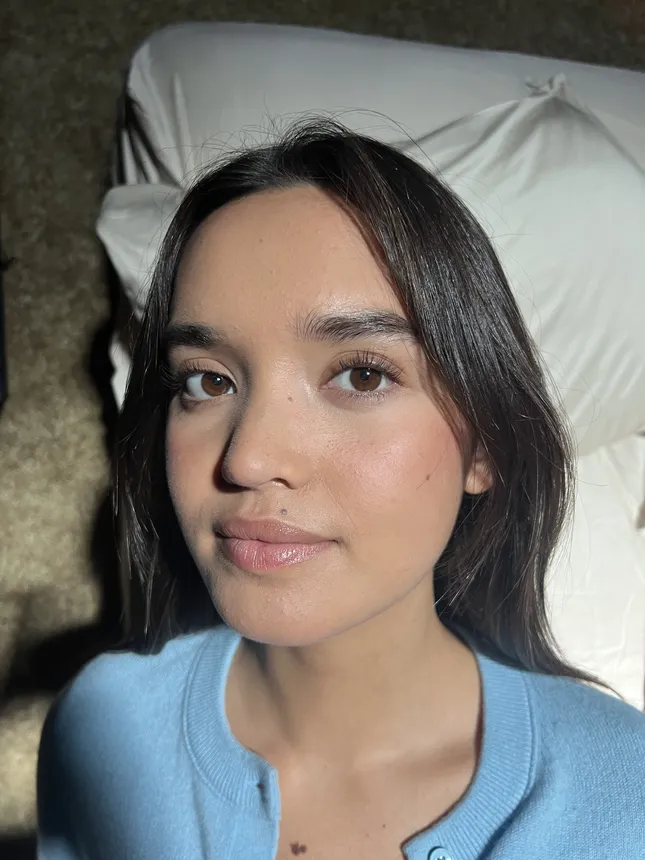Natural hair and makeup