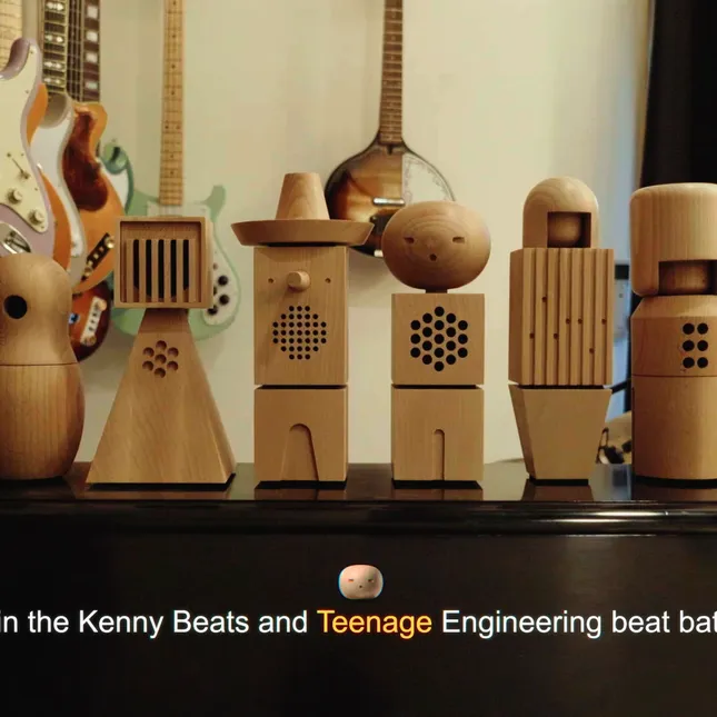 Animated Karaoke Subtitles - Kenny Beats x Teenage Engineering