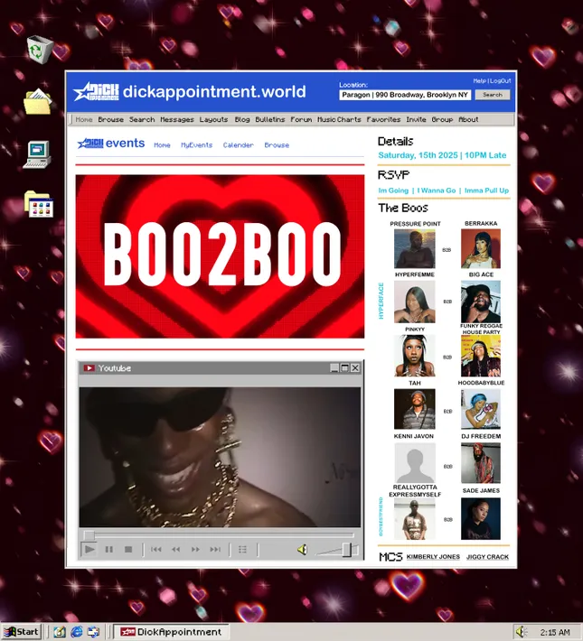 DickAppointment | Boo2Boo Valentines Flyer