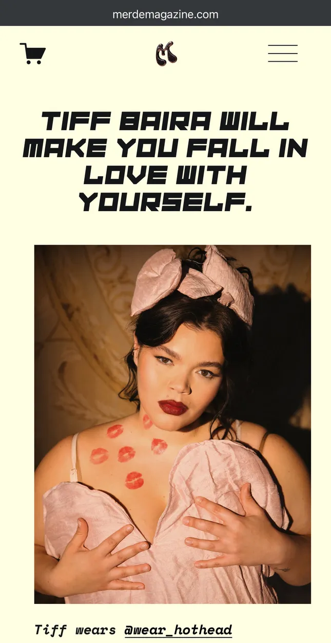 Tiff Baira for Merde Magazine