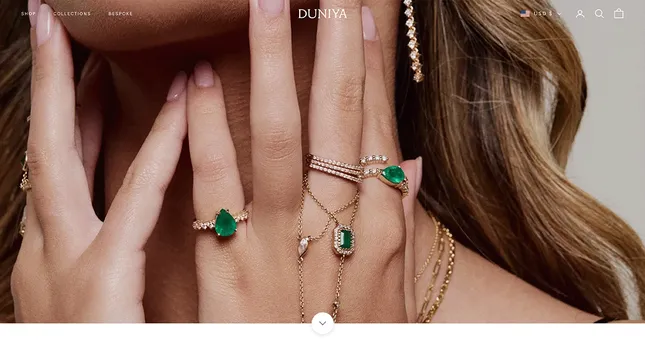 Duniya Jewelry - Luxury Webstore Development & Management