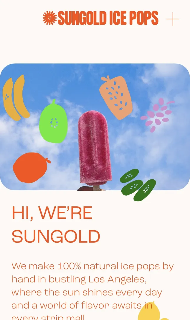 Sungold Icepops