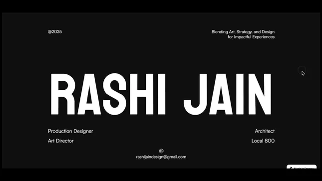 Web design for Production Designer