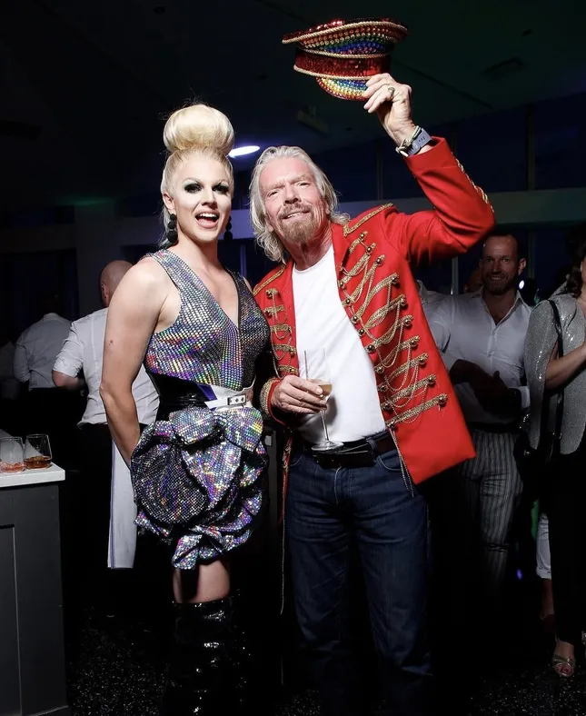 Event for Virgin, pride month.