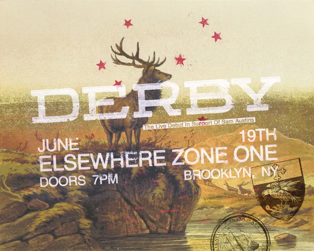 Show flyer for Derby