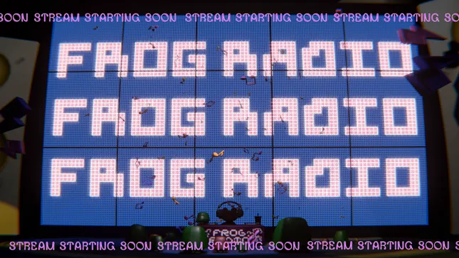 All Caps Studio Frog Radio -  Stream and promotional animations