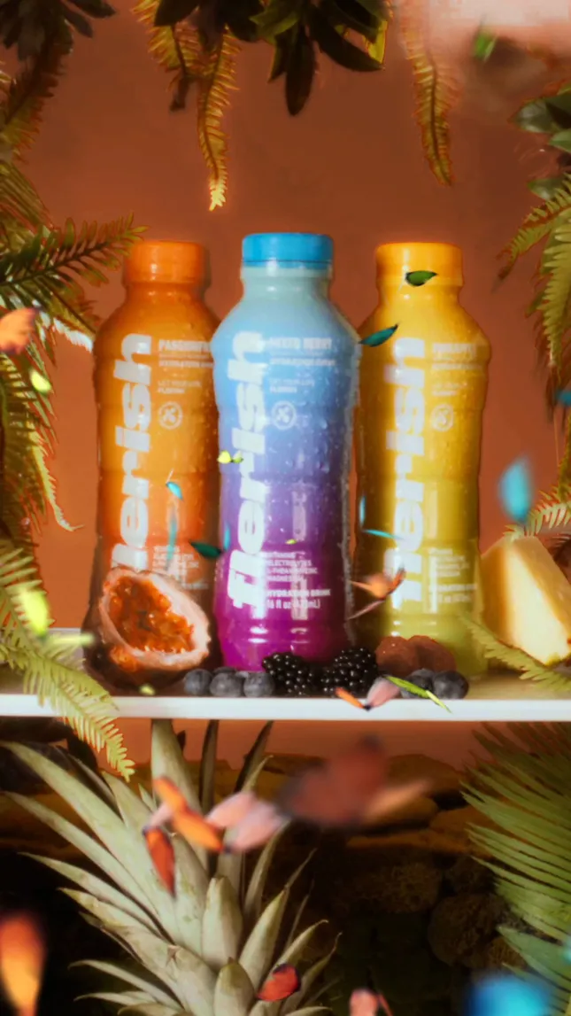 Flerish. Hydration drink ad