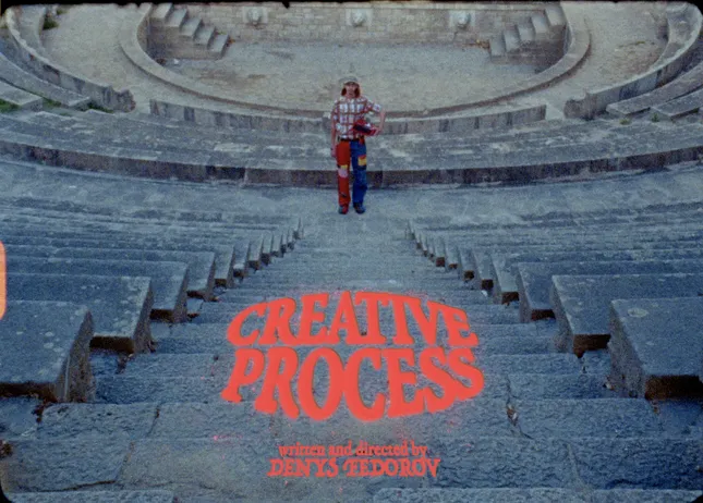 Title Card design for "Creative Process", a short film by Tonko Agency