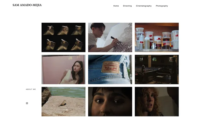 Filmmaker Website Design