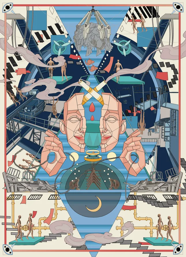 Folding city_ illustrations