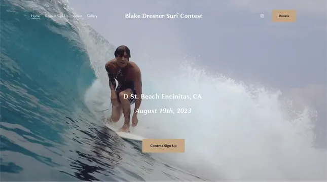 Blake Dresner Surf Contest
