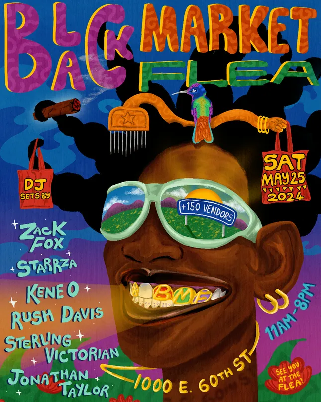 Black Market Flea flyers