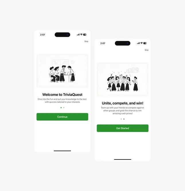 Triviaquest mobile app