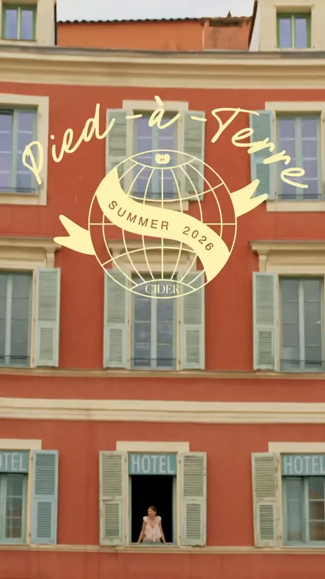 Cider SS26 Pied-a-Terre Campaign