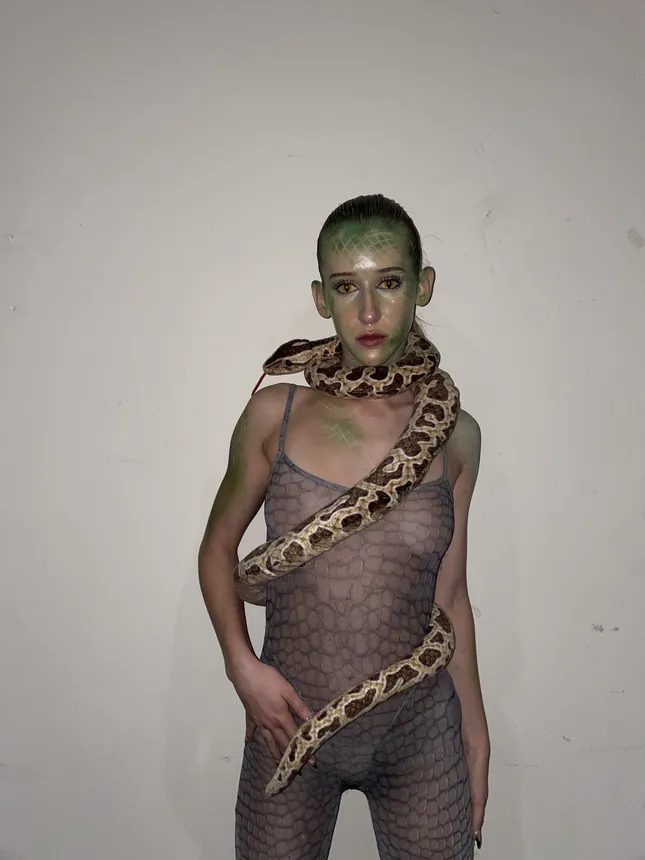‘Boa Constrictor’ Halloween costume & makeup
