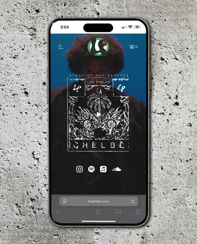 Lou Phelps Artist Website Design