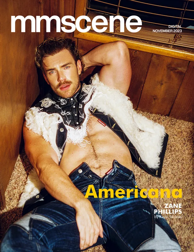 Zane Phillips for the cover of MMSCENE