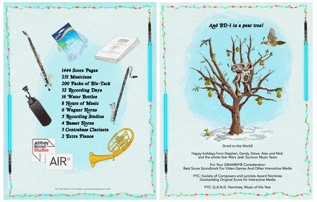 For Your GRAMMY® Consideration E-card: Star Wars Jedi: Survivor Music Team