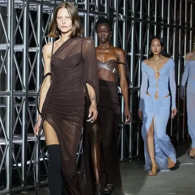 Press on nails for Dion Lee SS23 fashion show