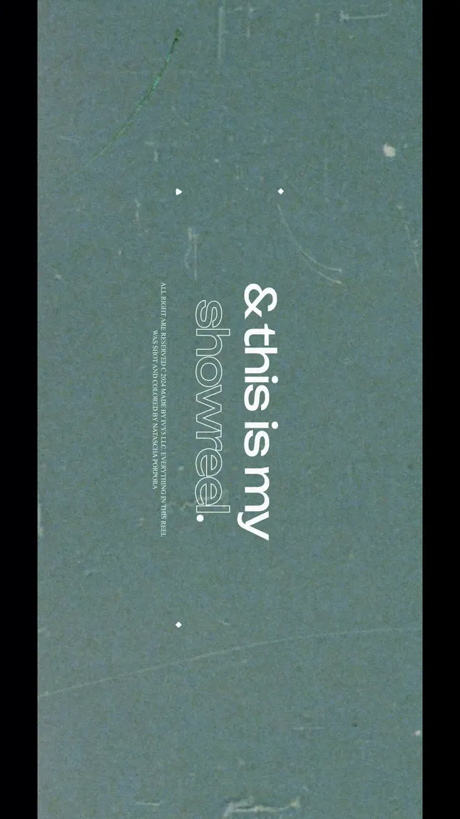 CINEMATOGRAPHY SHOWREEL