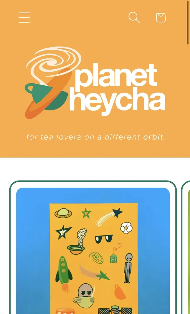 Planet Heycha Shopify Website