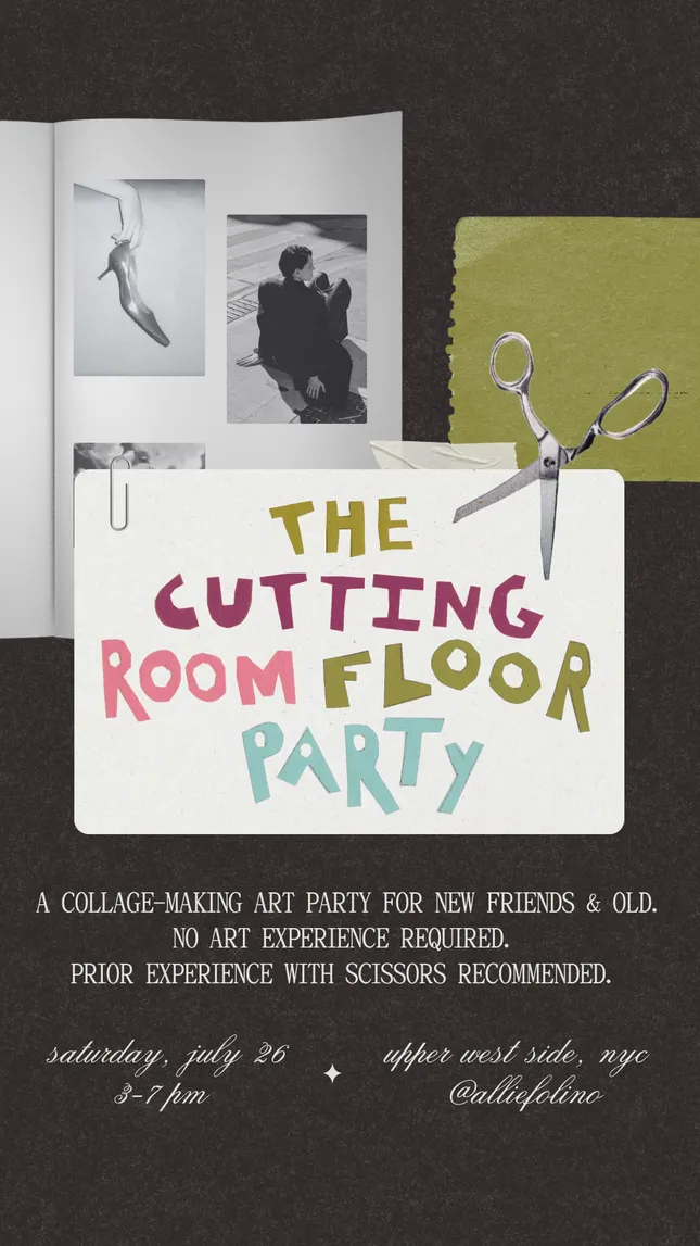 The Cutting Room Floor Invite Design